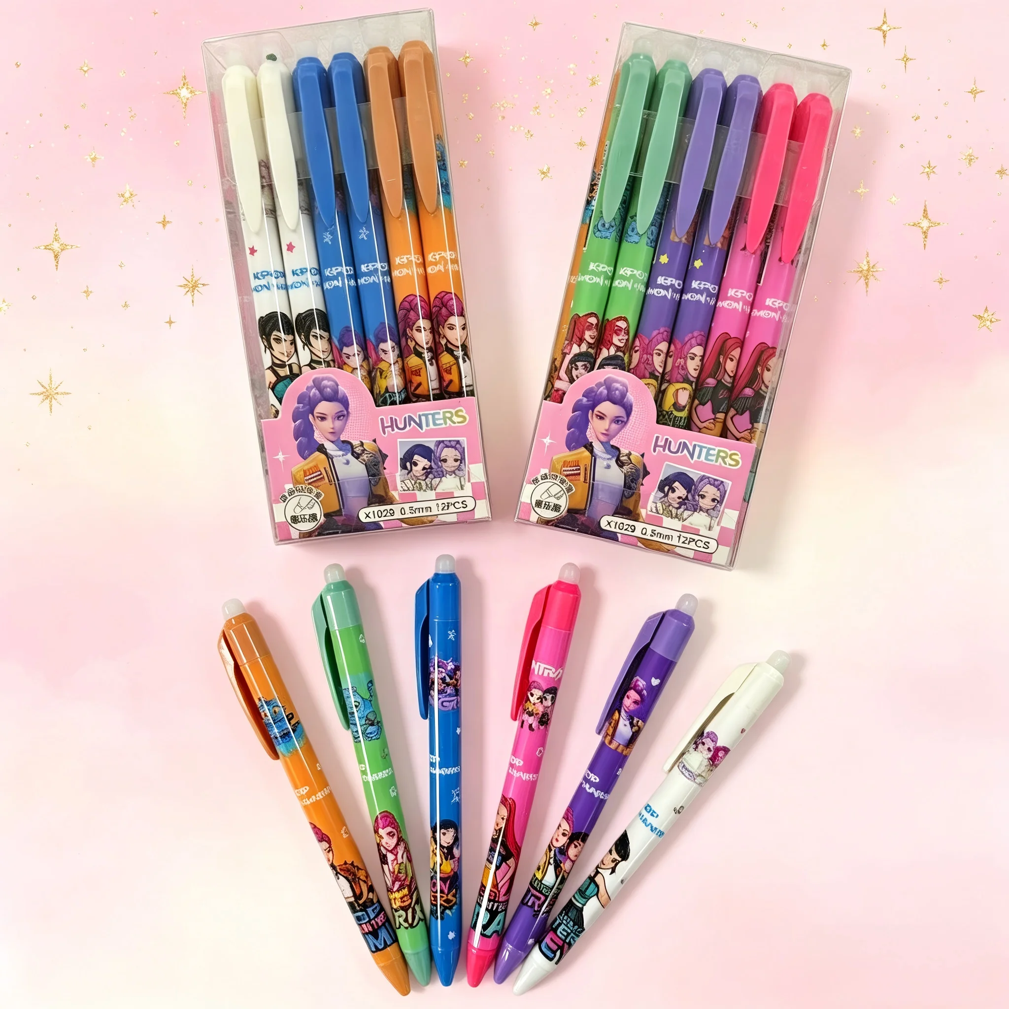 School Supplies - Canetas de gel apagáveis com tema