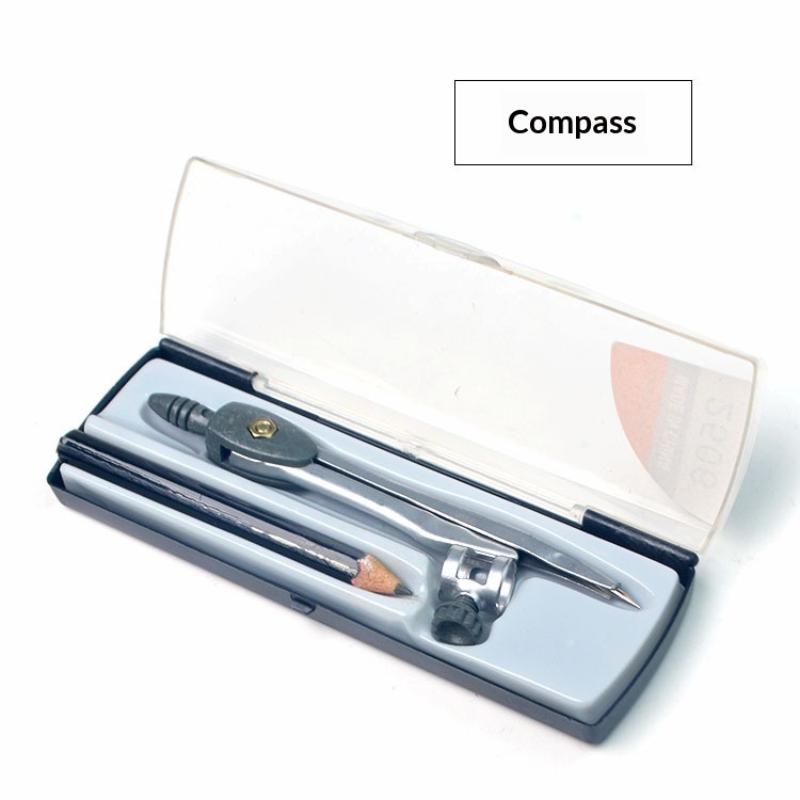 Math Geometry Set With Compass - Conjunto de compasso de metal com
