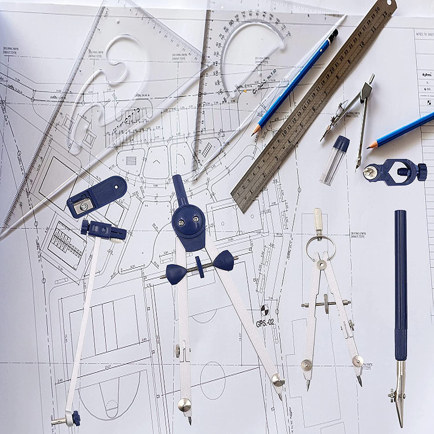 Compasso de Desenho A46M-9Pc p - Math Geometry Set With Compass avaliação e preço